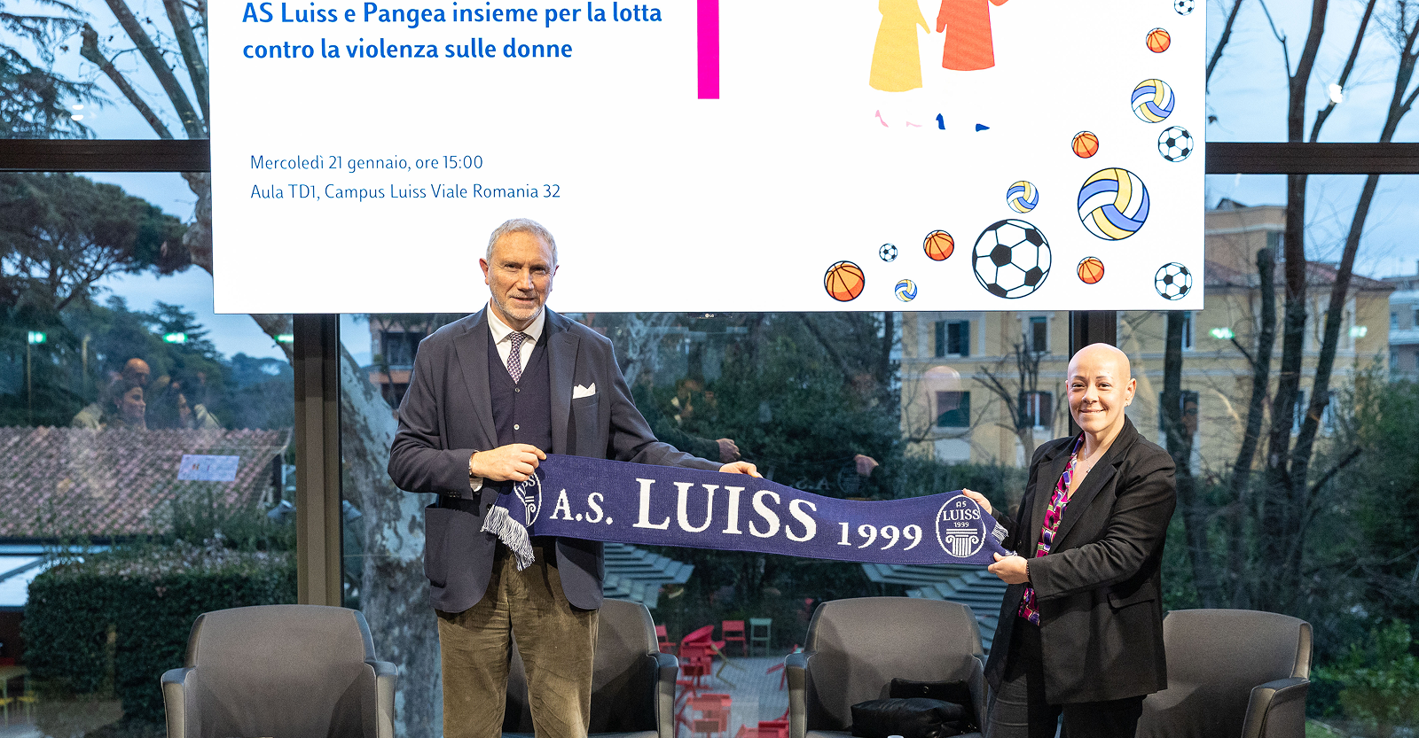 AS Luiss e Pangea insieme contro la violenza sulle donne: sport e testimonianze al centro dell’incontro al Campus Luiss