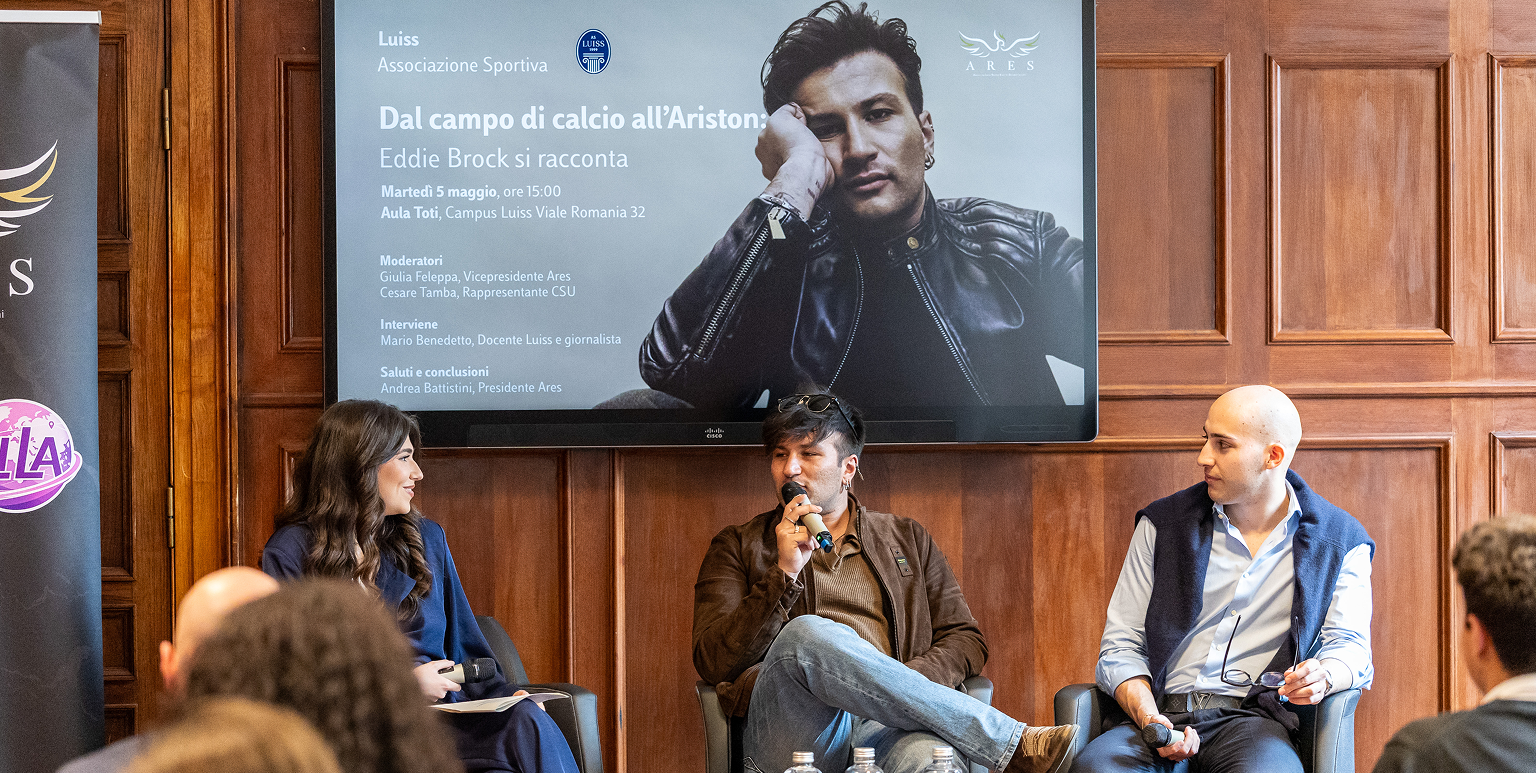 Sport, musica e sogni: Eddie Brock si racconta alla Luiss