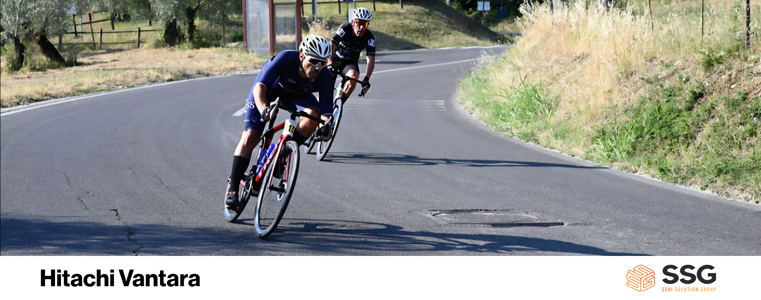 Alessandro Lopardi guida la categoria M3 alla Granfondo dei Borghi di Castelnuovo di Farfa: un trionfo per il Team Luiss Ciclismo Hitachi Vantara – SSG