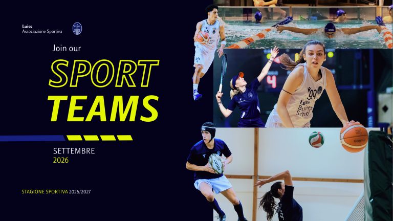 Al via la nuova stagione sportiva AS Luiss: aperte le selezioni per entrare nelle squadre agonistiche.