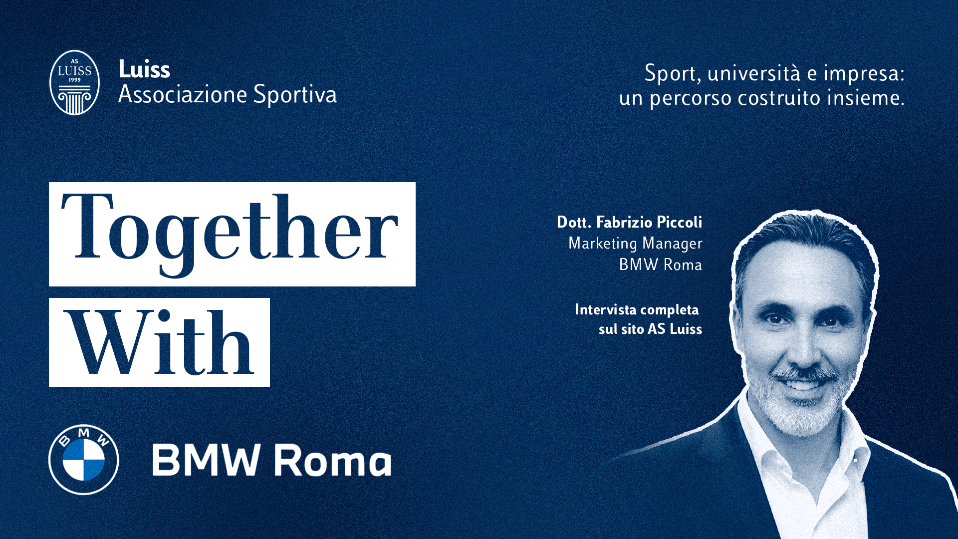 Together With BMW Roma: passione, sostenibilità e talento al fianco di AS Luiss