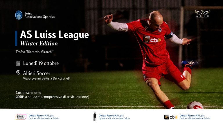 Passione, agonismo e spirito di squadra: al via l’AS Luiss League di Calcio!
